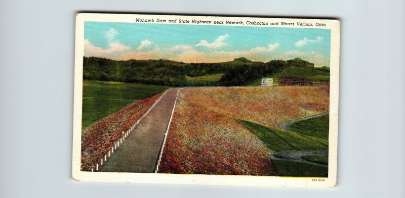 Mohawk Dam and State Highway Near Newark,Coshocton and Mount Vernon,OH BIN