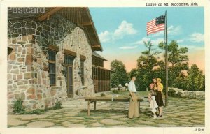 AR, Mount Magazine, Arkansas, Lodge, Curteich No. 2B10-N