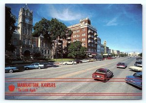 MANHATTAN, Kansas KS ~ Court House POYNTZ AVENUE Wareham Theater 4x6 Postcard