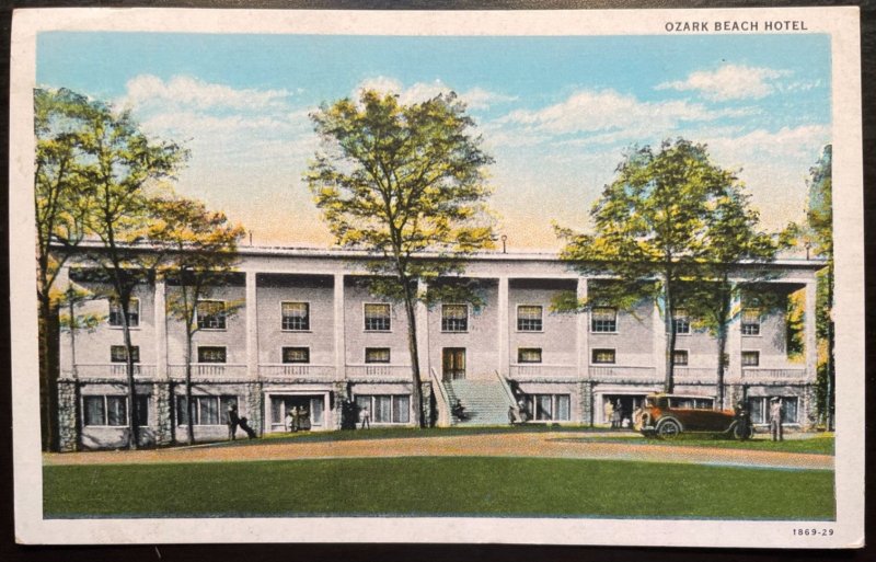 Vintage Postcard 1930 Ozark Beach Hotel, Ozark Beach, Missouri (MO)