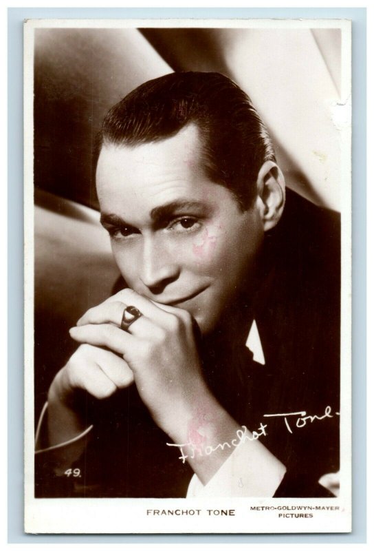 1930's RPPC Franchot Tone Postcard P152 