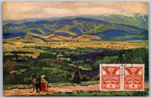 Slovakia St Lolek Vysoke Tatry Vyhled z Klotildiny cesty Nizke Tairy Postcard