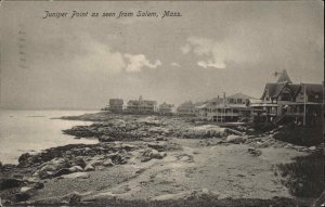 SALEM MA Juniper Point Beach View c1910 Postcard