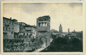 34040 ASCOLI PICENO city vintage postcard: TUFILL DOOR-