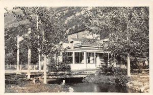 H59/ Skagway Alaska RPPC Postcard c1920s Pullen House Scene