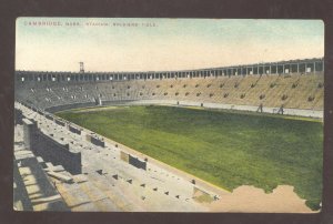 CAMBRIDGE MASSACHUSETTS YALE UNIVERSITY FOOTBALL STADIUM VINTAGE OSTCARD