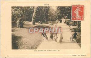 Postcard Old Vichy Allee a New Park