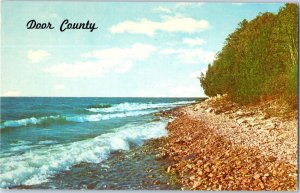 Door County Shoreline Michigan Postcard