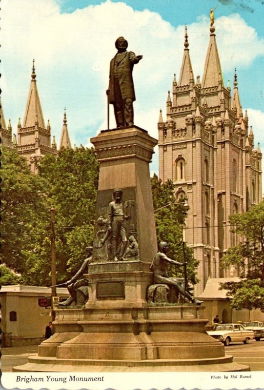 Utah Salt Lake City Brigham Young Monument 1977