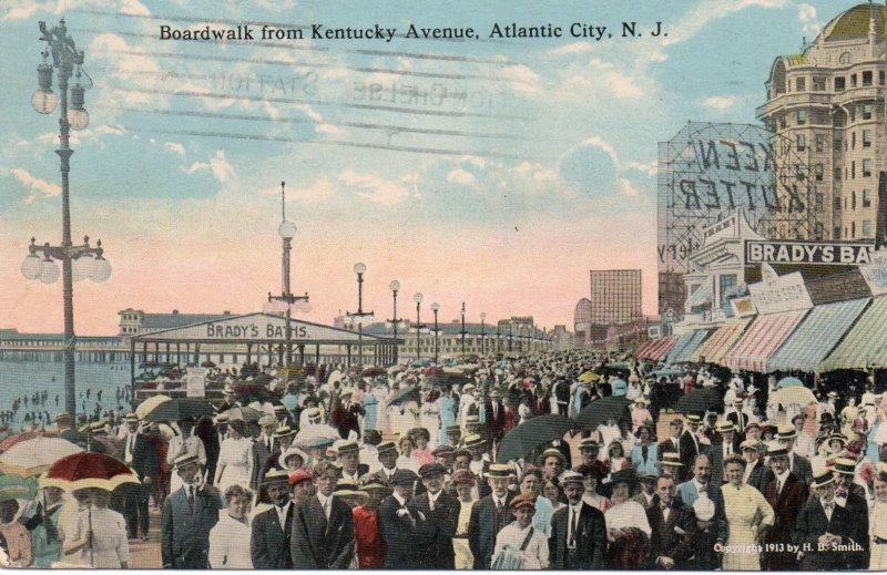 11437 Boardwalk From Kentucky Avenue, Atlantic City New Jersey1913