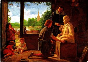 A Sculptor's Workshop, Henry Wallis art Postcard