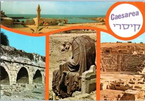 Views of the Roman Capital of the Country Caesarea Israel Postcard Posted 1974