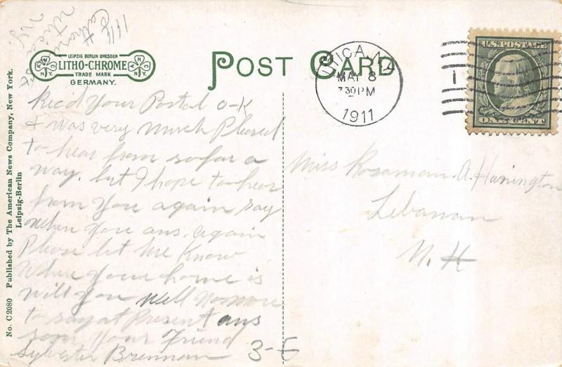 UTICA, NY New York    ST LUKE'S HOSPITAL   Oneida County     1911 Postcard