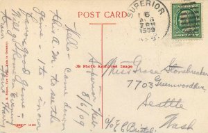 NE, Superior, Nebraska, Main Street, Business Section,1909 PM,Simon Pub No 13891