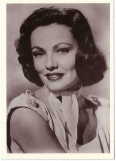 Gene Tierney Actress In The 1950s Modern Postcard Topics People Other Unsorted Postcard 