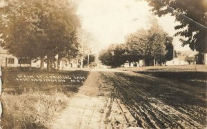 East Eddington ME Main Street Looking East Real Photo Postcard