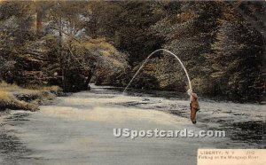 Fishing on the Mongaup River - Liberty, New York NY  