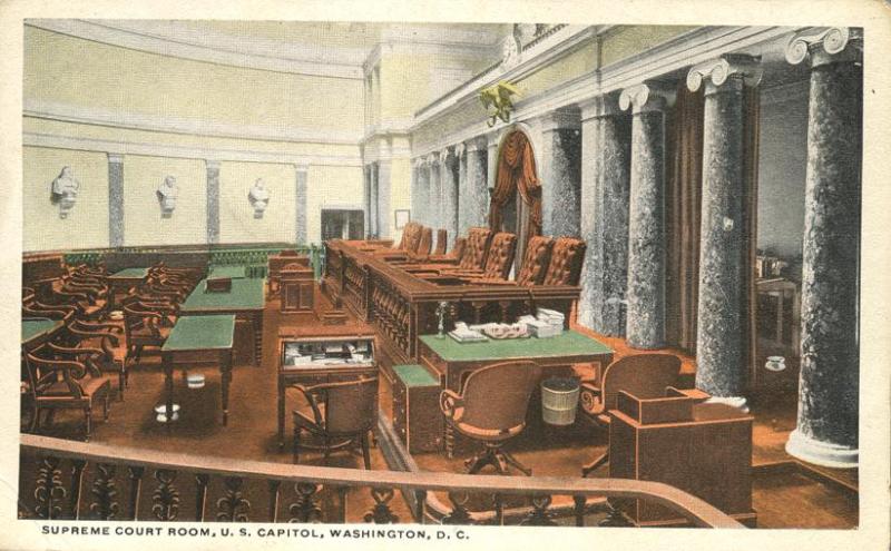 Supreme Court Room At U S Capitol Washington Dc Wb Hippostcard