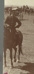 Lethbridge AB CANADA RPPC c1910 INDIAN PARADE Indians SOLDIER Horses CELEBRATION