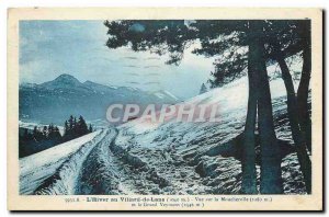 Old Postcard Winter in Villard de Lans View Flycatcher and the Grand Veymont