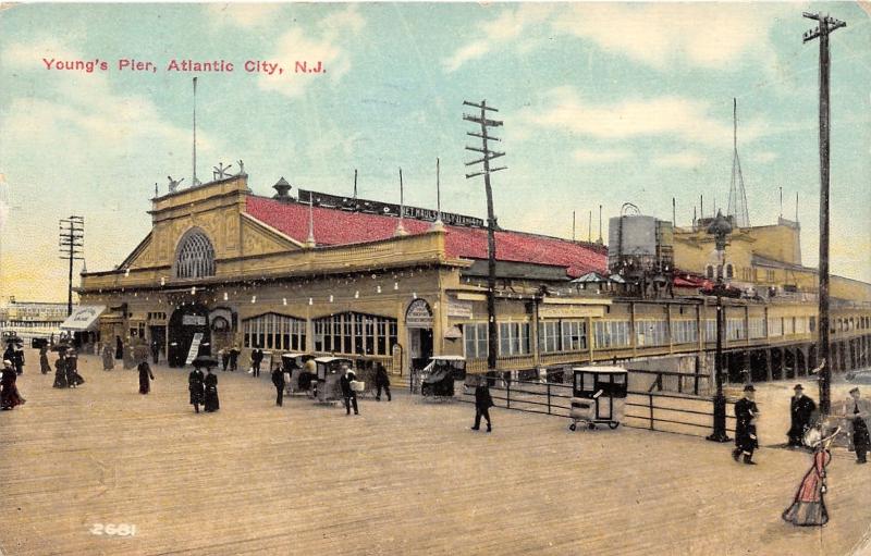 Atlantic City New Jersey~Youngs Pier-Boardwalk~Victorian Lady~Rolling Chairs~'12