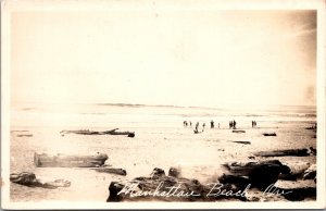 RPPC View of Manhattan Beach OR Vintage Postcard V78