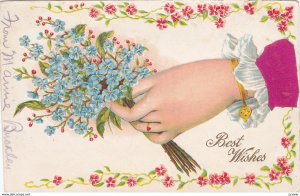 Hand w/ flowers , Best Wishes , 00-10s