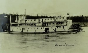 C.1910-20 Paddle Steamer Casca, Alaska Postcard F41