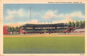 Norfolk Virginia Naval Training Station Stadium Vintage Postcard AA9681