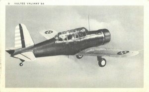 Aircraft Vultee Valiant 54 Longshaw 1940s WW2 Military Postcard 20-11969