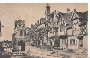 Warwickshire Postcard - Leicester's Hospital & West Gate    ZZ3687