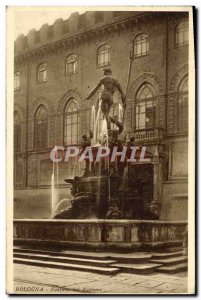 Old Postcard Bologna Fontana del Nettuno