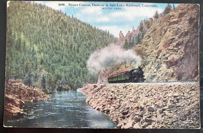 Mint USA Picture Postcard Byers Canon Denver & salt lake Railroad