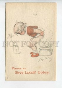 439975 ADVERTISING Sirop Laxatif COBEY Kid on Pot Vintage postcard FRANCE