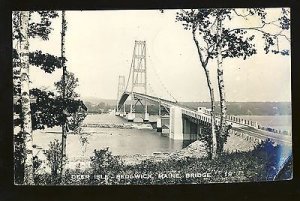 Sedgwick, Maine/ME Postcard, Deer Isle, Bridge, 1951!