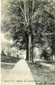 Williams Street Looking South - Groton NY, New York - pm 1912 - DB