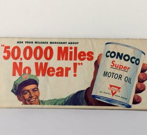 Circa 1950 Travel Michigan With Conoco Road Map Vintage Advertising