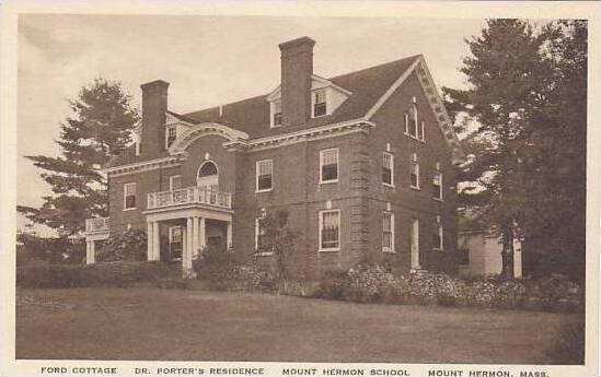 Massachusetts Mount Herman School Ford Cottage And Dr Porters Residence Alber...