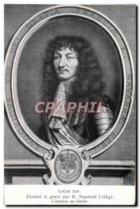 Old Postcard Louis XIV