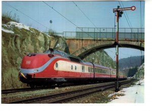 Diesel Hydraulic Railway Train Under Bridge, 1975