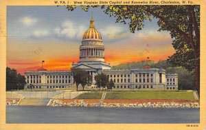 West Virginia State Capitol, Kanawha River - Charleston, West Virginia WV  