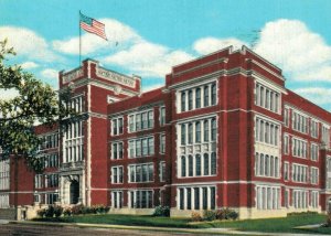 USA Riverside High School Milwaukee Wisconsin Postcard 07.71