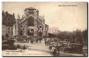 Old Postcard Biarritz Mass Output Eglise Ste Eugenie