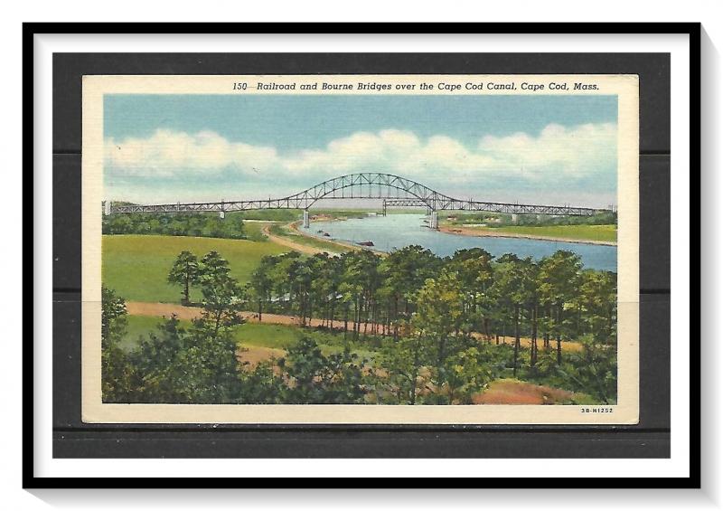 Massachusetts, Cape Cod - Railroad & Bourne Bridges - Cape Cod Canal - [MA-540]