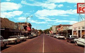 Postcard Freewater Business District in Milton-Freewater, Oregon