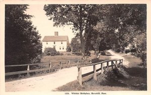 Whittier Birthplace Real Photo - Haverhill, Massachusetts MA  