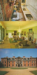 Dunham Massey Hall Cheshire Entrance Great Hall Green Dining Salon 3x Postcard s