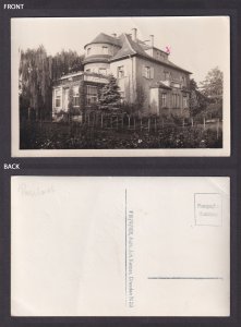 Vintage Postcard Germany RPPC Private house Dresden?