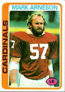 1978 Topps Football Card Mark Anderson St Louis Cardinals sk7144