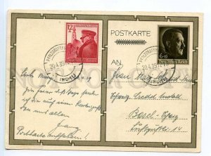 250796 WWII GERMANY Adolf Hitler Jugend Old 1939 year RPPC